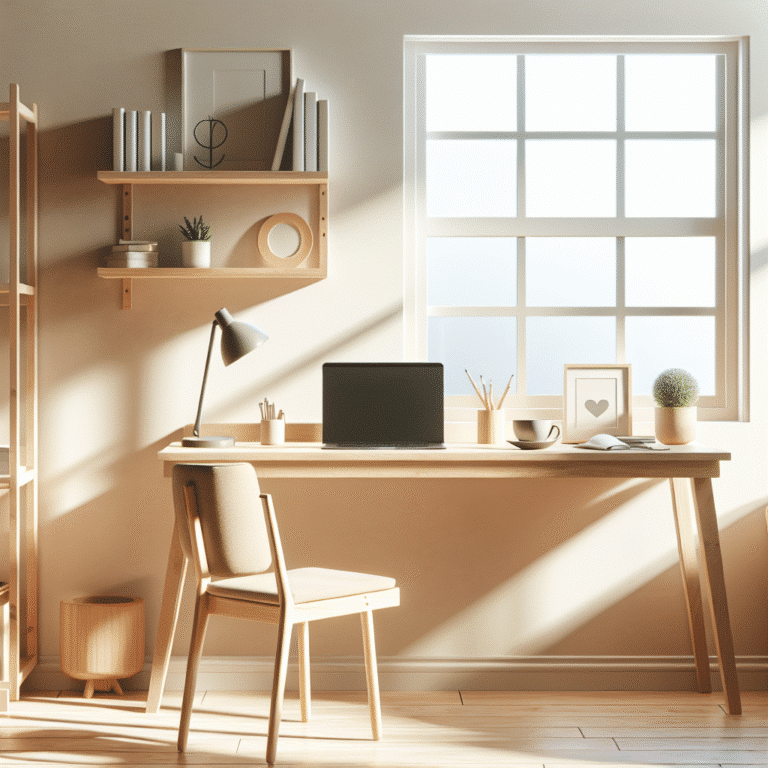 mesa simples para trabalhar em casa: funcionalidade e economia