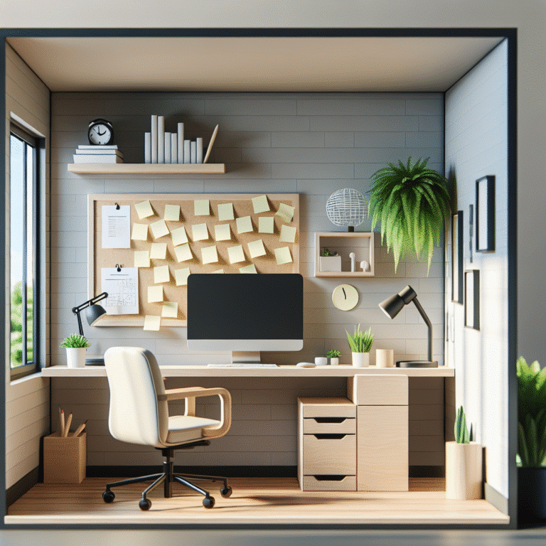 home office eficiente sem gastar muito